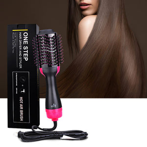 *Hair Dryer Hot Air Brush Styler and Volumizer One Step Multifunction Hair Sraightener Curler Comb Electric Ion Blow Dryer Brush*