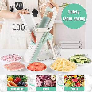 Vegetable and Meat Cutter 8 In 1 with 5 Dicing Blades Slicer (Premium Quality)