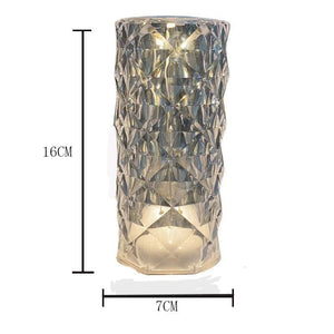 Crystal side table lamp